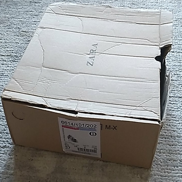 Zara Pink Suede lace up heels  * Damaged - Picture 7 of 7